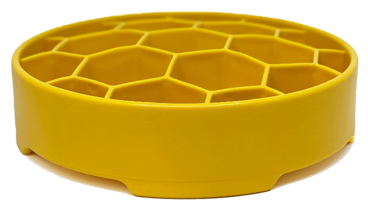 Honeycomb Deep Slow Feeder Dog Bowl