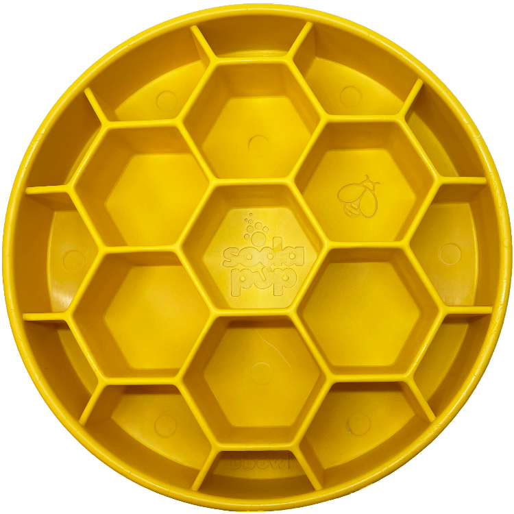 Honeycomb Deep Slow Feeder Dog Bowl