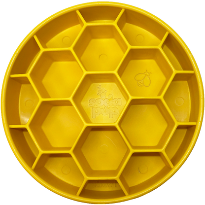 Honeycomb Deep Slow Feeder Dog Bowl