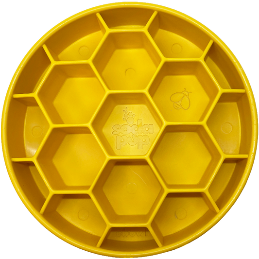 Honeycomb Deep Slow Feeder Dog Bowl
