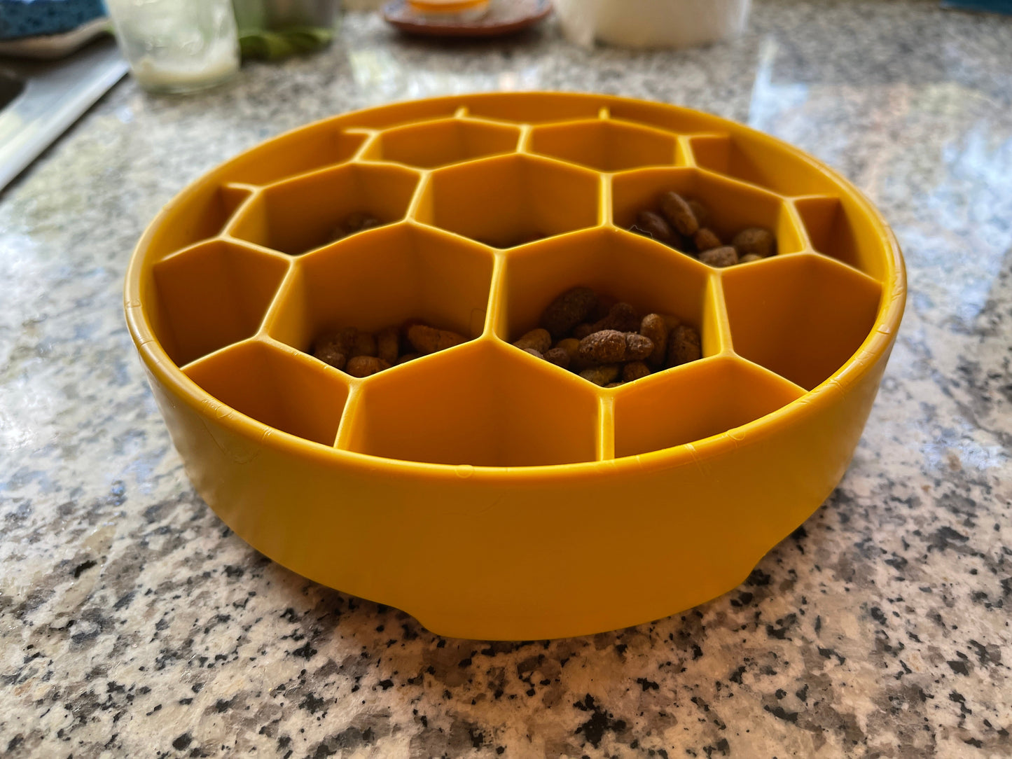Honeycomb Deep Slow Feeder Dog Bowl