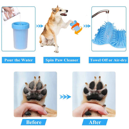 Pet Paw Cleaning Cup – Portable Silicone Dog & Cat Foot Washer | Removable Mud Cleaner (S/L/XL Sizes)